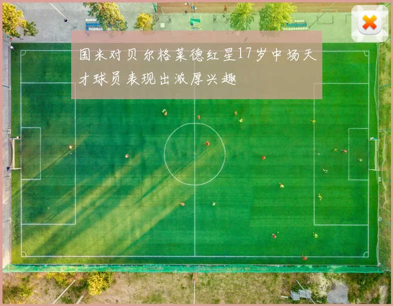 国米对贝尔格莱德红星17岁中场天才球员表现出浓厚兴趣